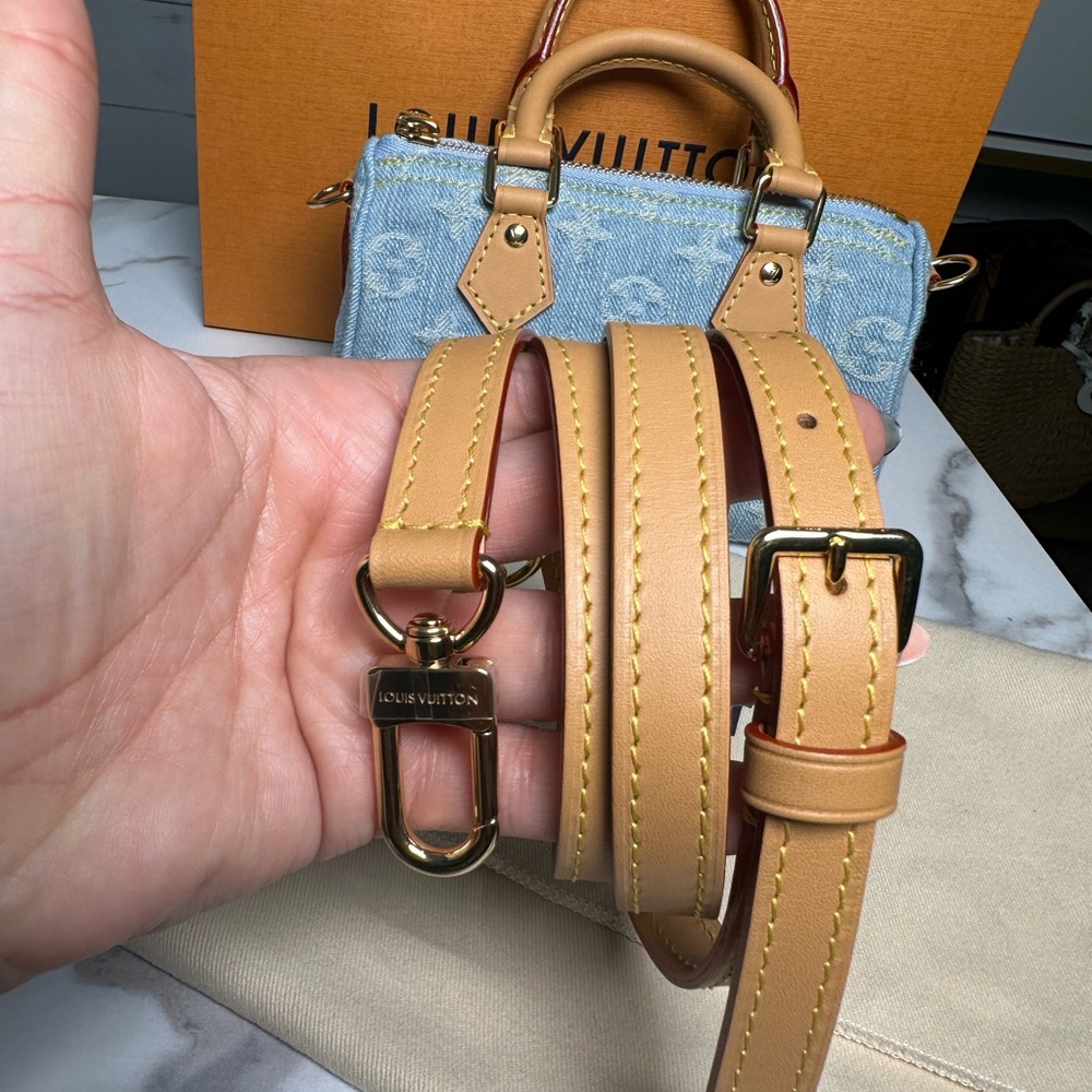 SOLD ❌❌❌Louis Vuitton Denim Nano Speedy NEW NEVER WORN - Picture 11 of 15